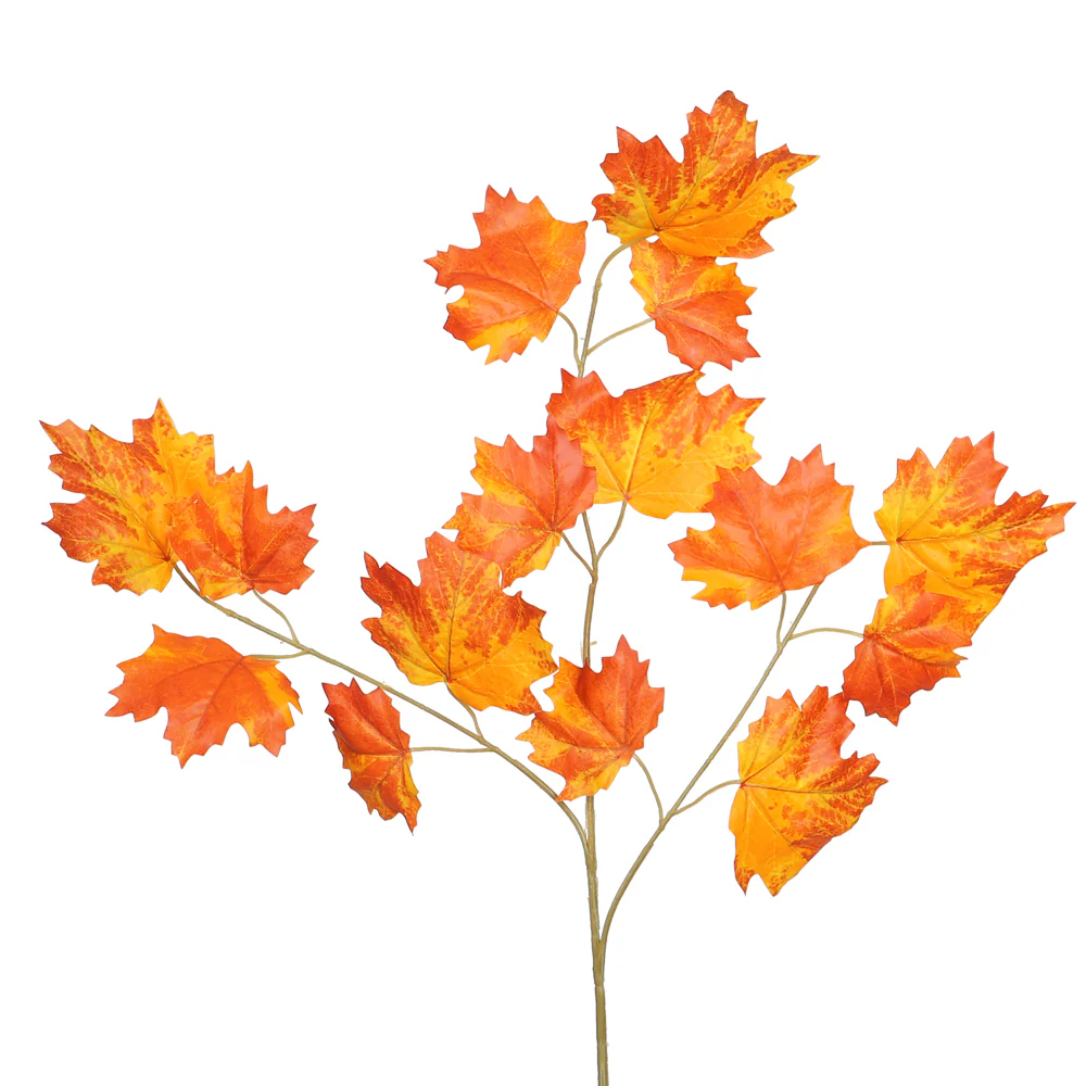 Artificial Maple Leaf Single Branch(without vase) - Image 4