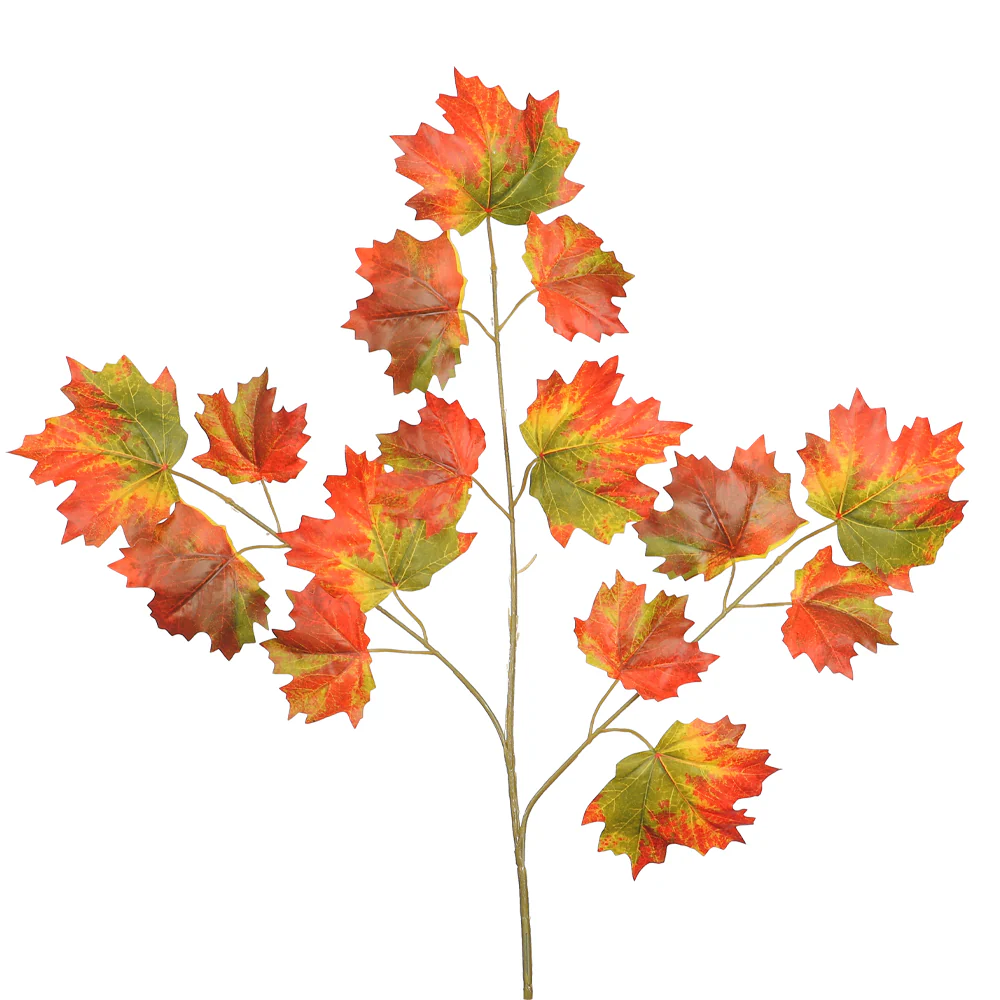 Artificial Maple Leaf Single Branch(without vase) - Image 7