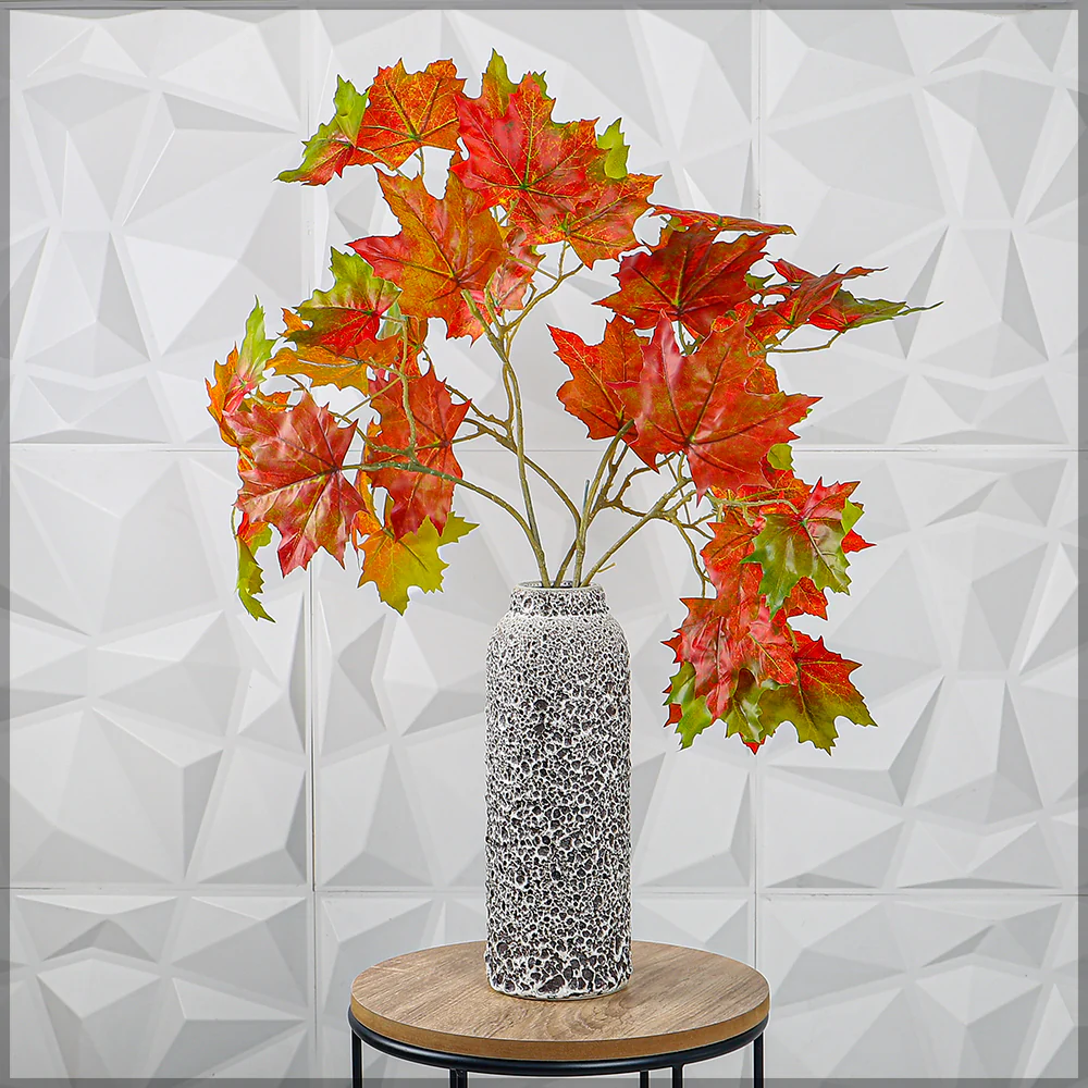 Artificial Maple Leaf Single Branch(without vase) - Image 8