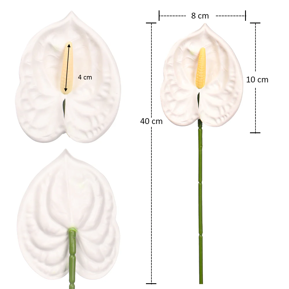 Artificial Mini Anthurium Flower - Image 2