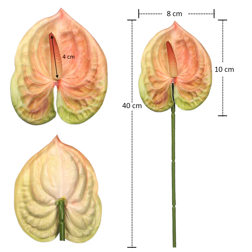 Artificial Mini Anthurium Flower - Image 5