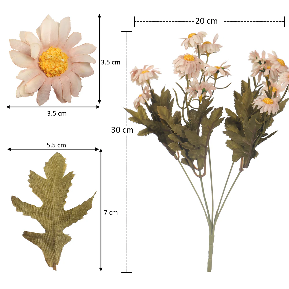 Artificial Mini Daisy Single Bunch Flowers(without vase) - Image 10