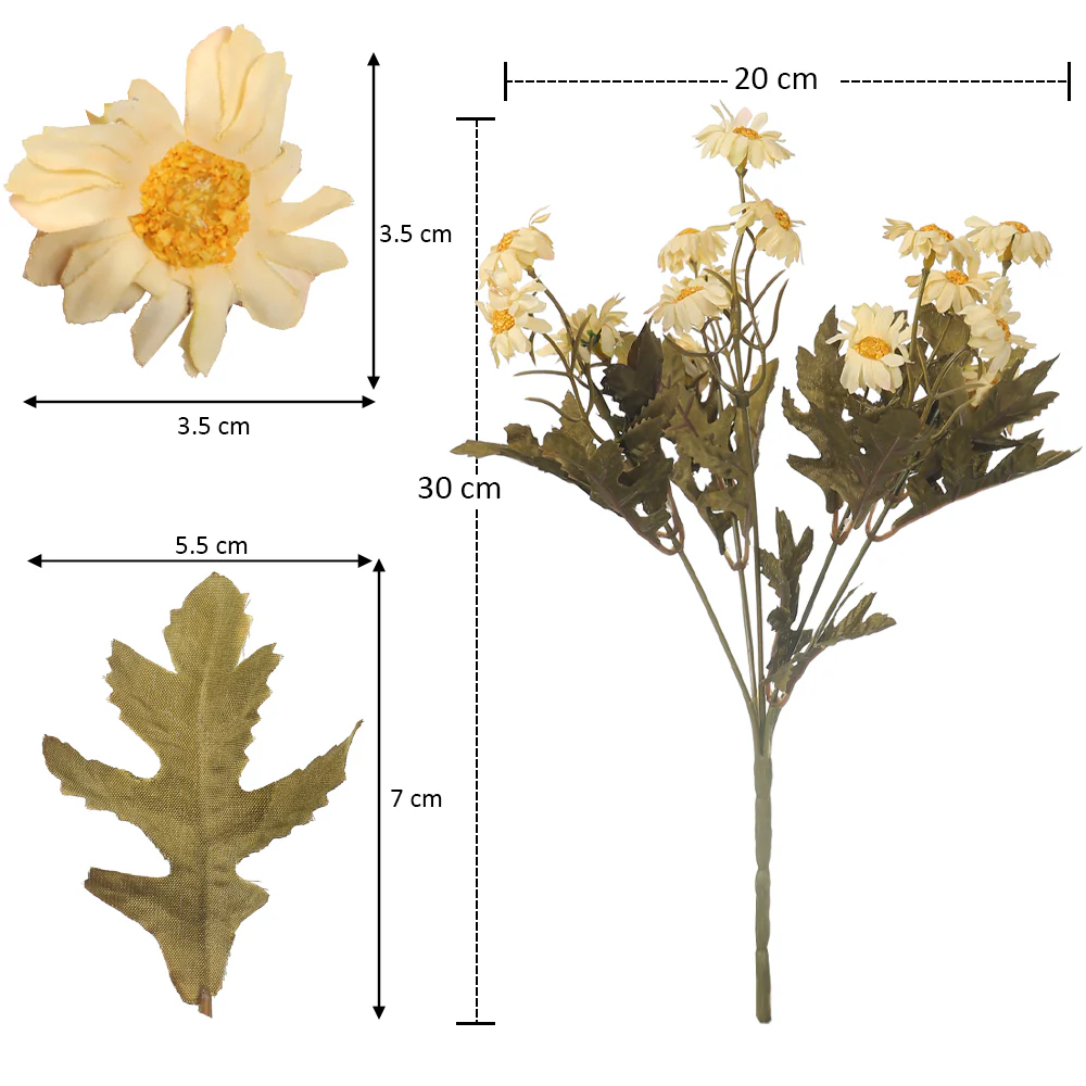Artificial Mini Daisy Single Bunch Flowers(without vase) - Image 14