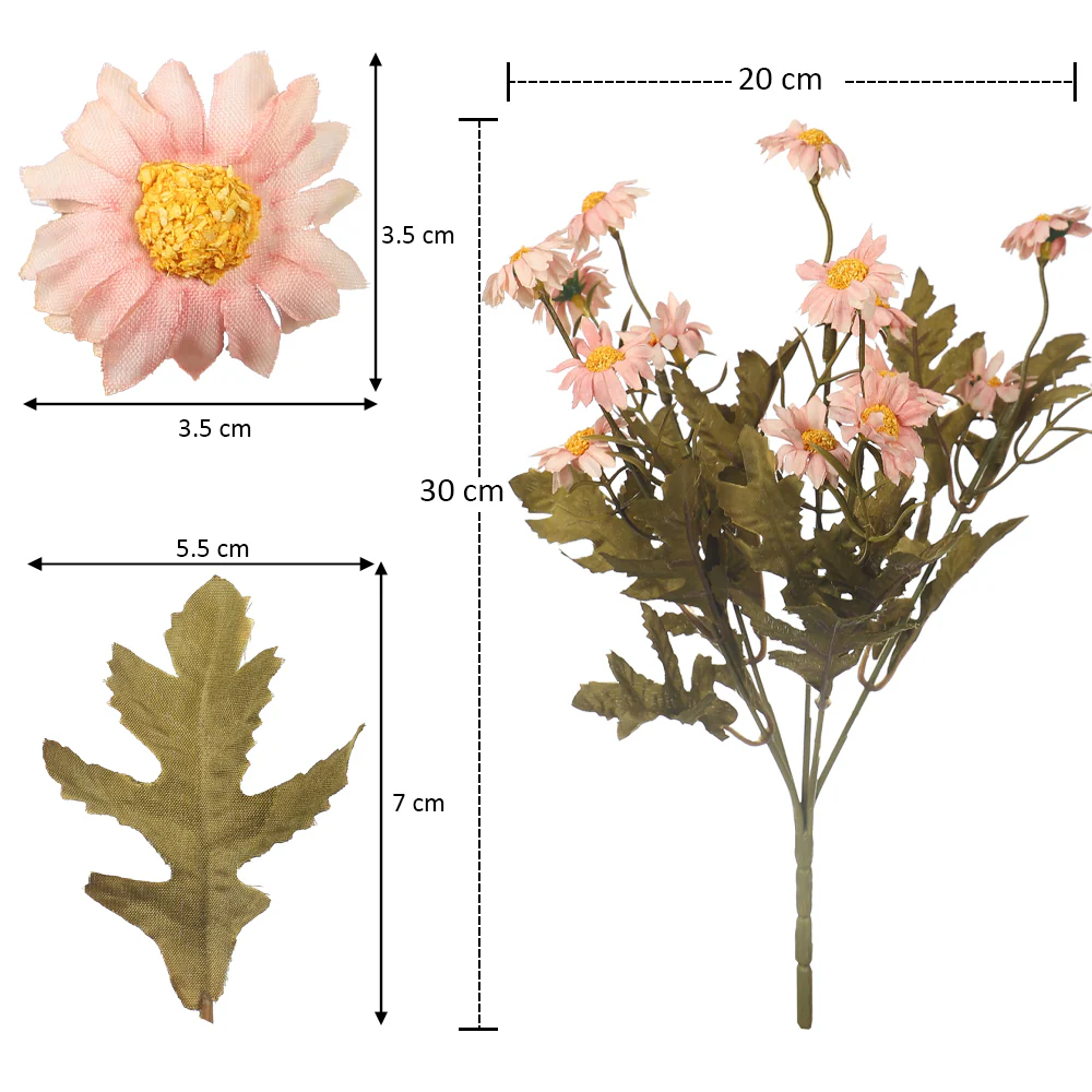Artificial Mini Daisy Single Bunch Flowers(without vase) - Image 2