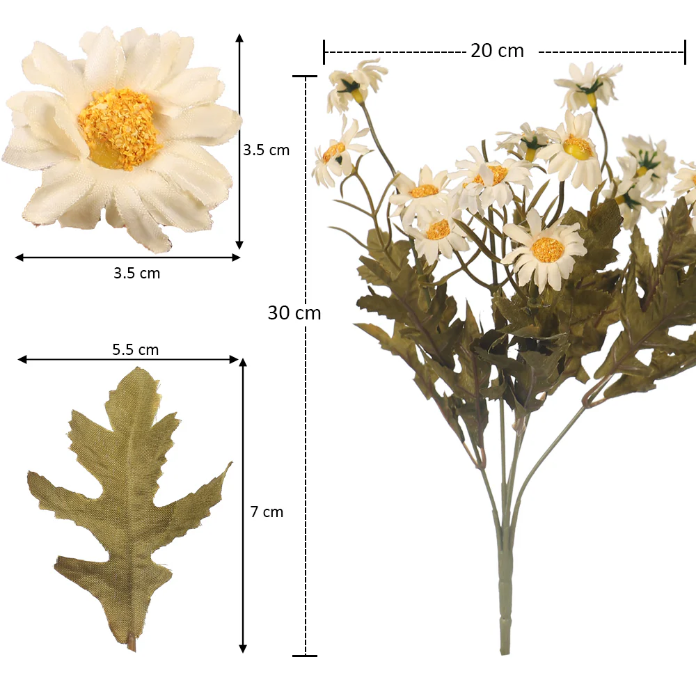 Artificial Mini Daisy Single Bunch Flowers(without vase) - Image 6