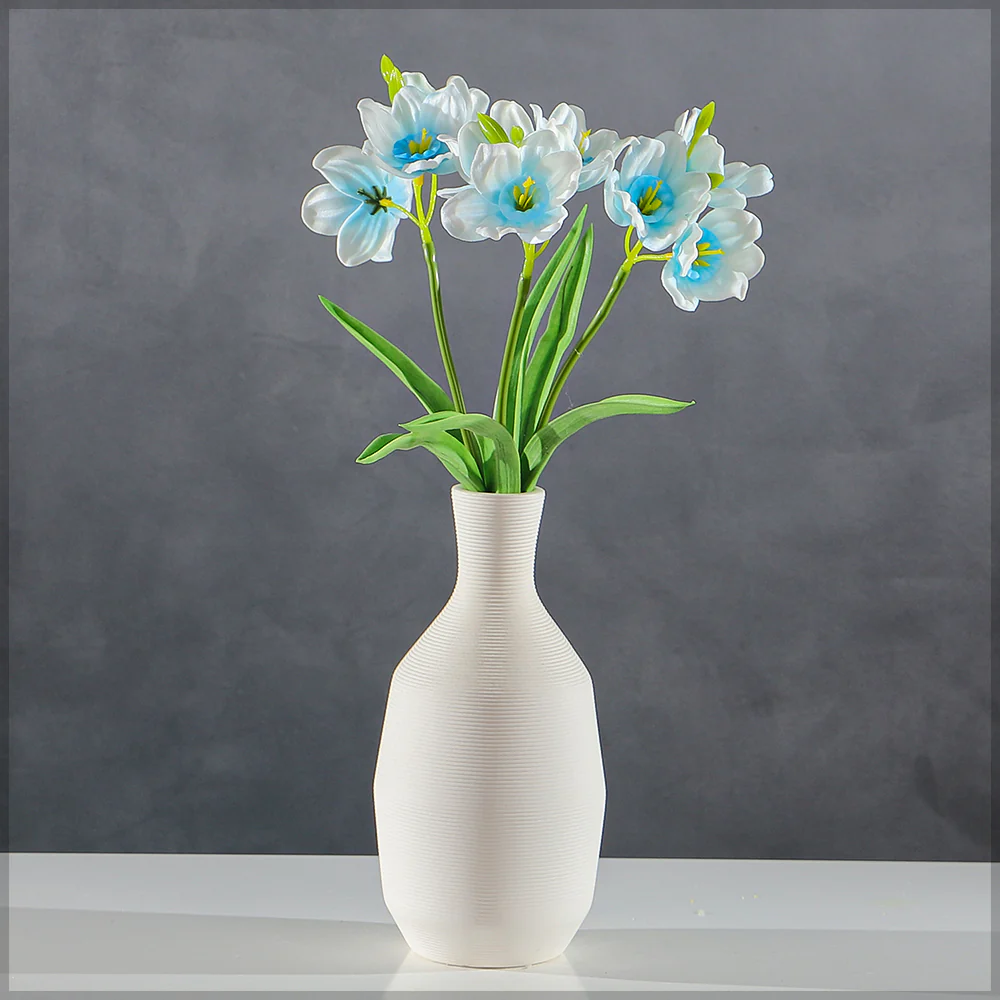Artificial Narcissus Daffodil Fake Flower Bunch (without vase) - Image 17