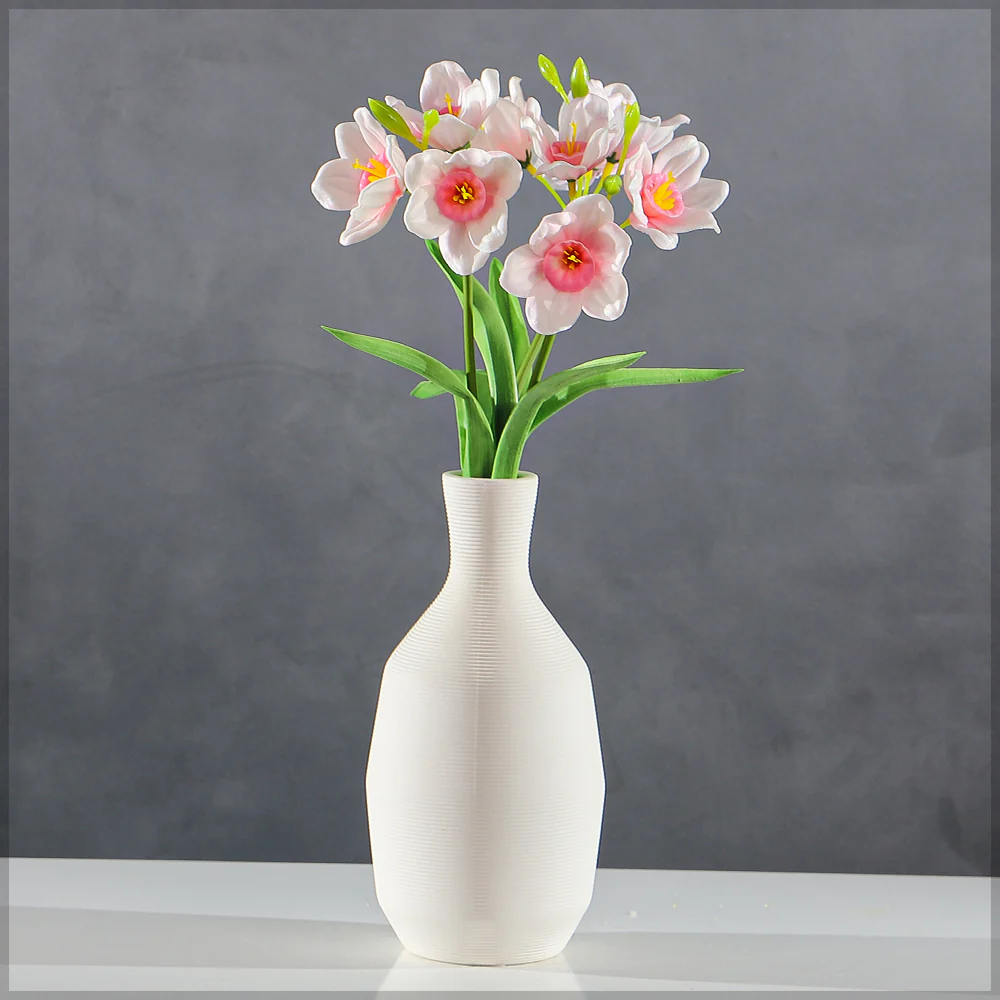 Artificial Narcissus Daffodil Fake Flower Bunch (without vase) - Image 21