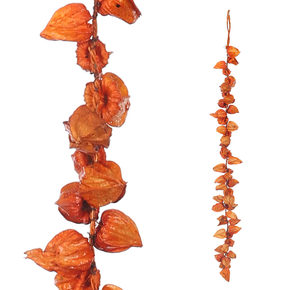 Artificial Orange Physalis Garland – Natural Decorative Hanging String - Image 3