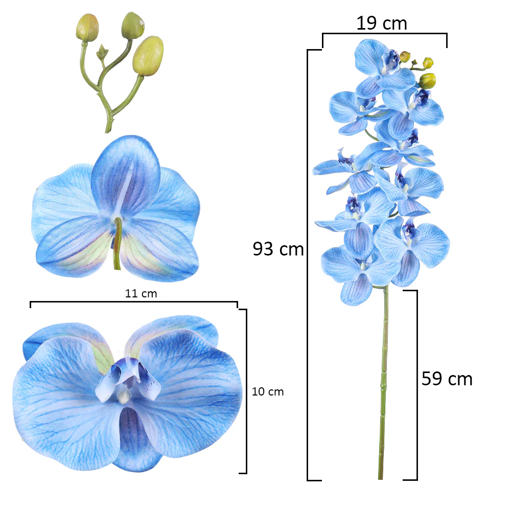 Single Stem Artificial Orchid Flowers(without vase) - Image 11
