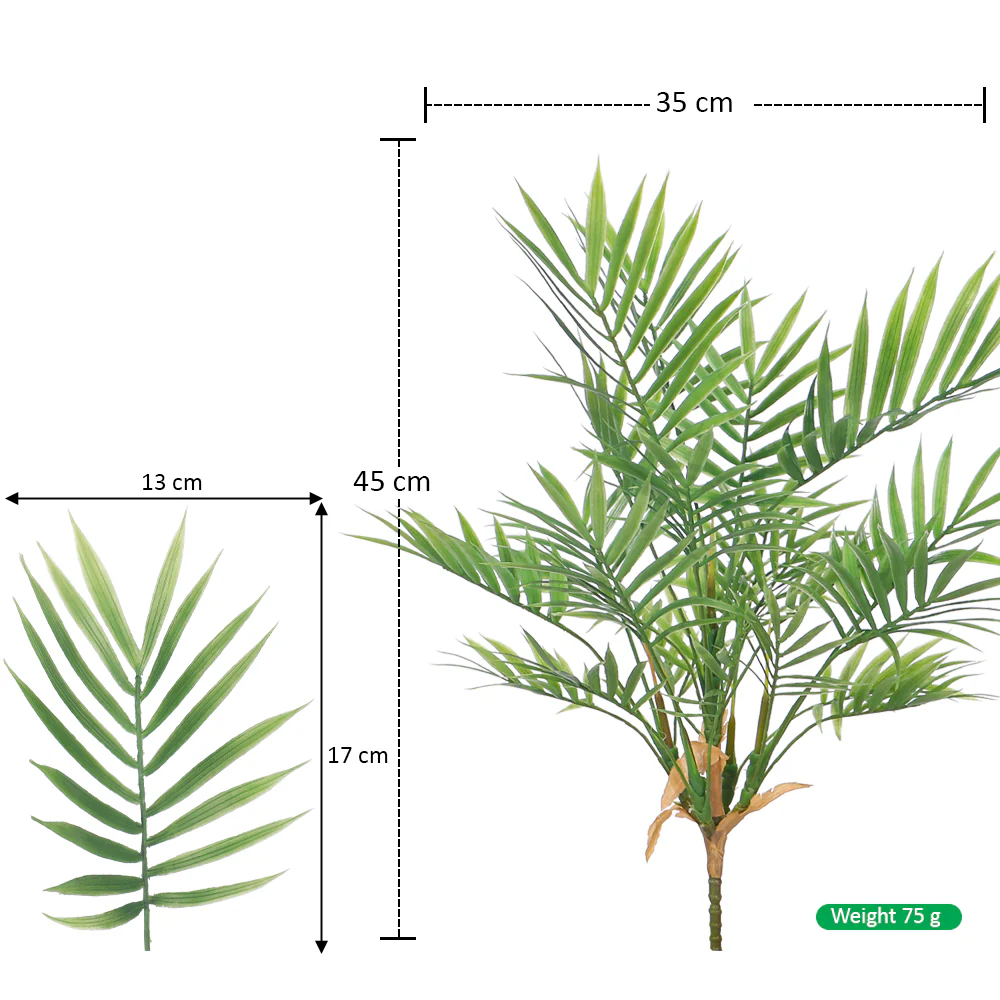 Artificial Palm Leaves(without vase) - Image 2