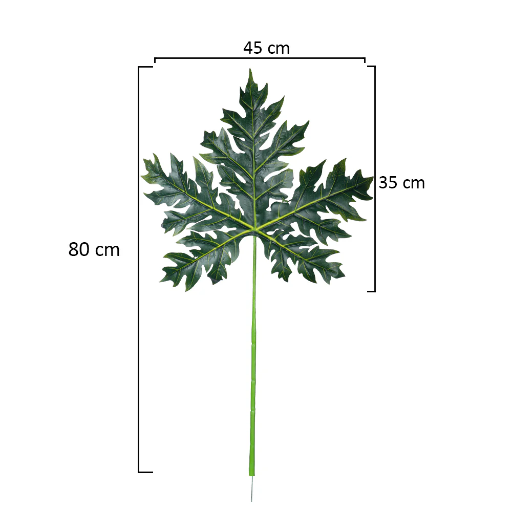 Artificial Papaya Single Stem Leaf(without vase) - Image 2