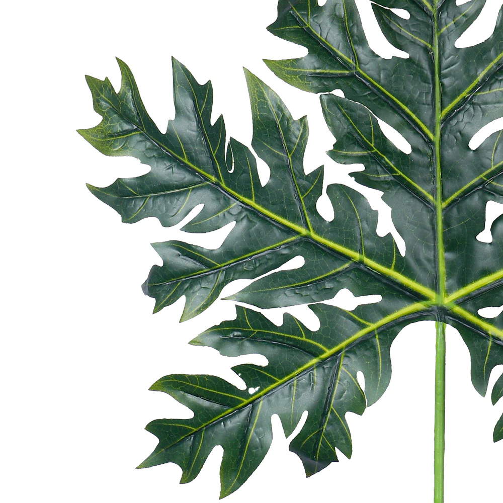 Artificial Papaya Single Stem Leaf(without vase) - Image 3