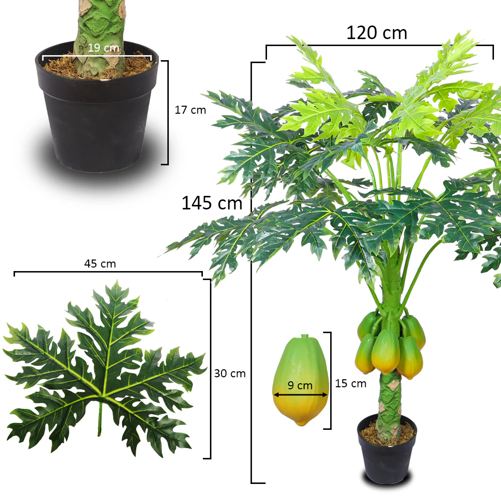 Artificial Papaya Plant - Image 3