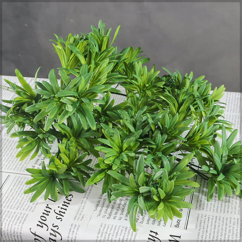 Artificial Podocarpus Branch Leaves(without vase) - Image 3
