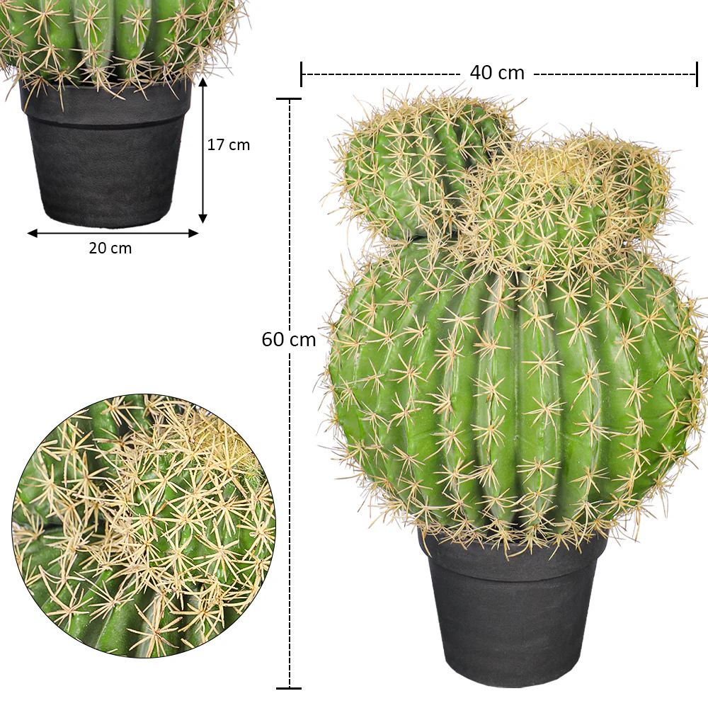 Artificial Potted Cactus Ball - Image 12