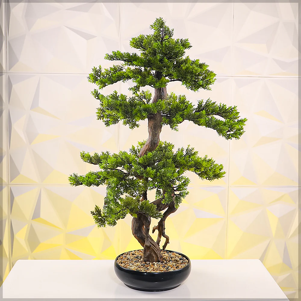 Artificial Potted Cedar Bonsai Plant - Image 21