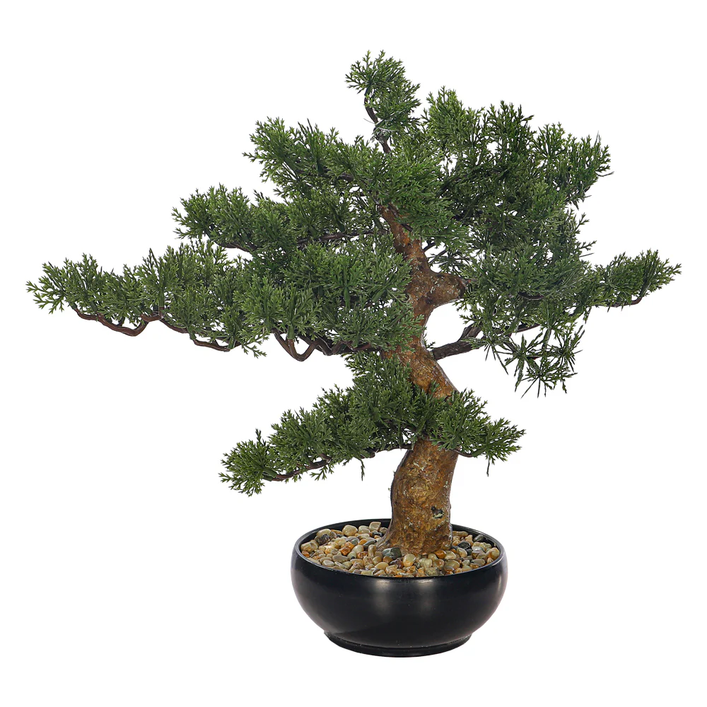 Artificial Potted Cedar Bonsai Plant - Image 8