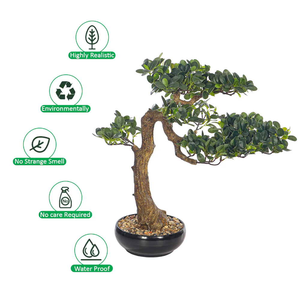Artificial Potted Ficus Bonsai Plant - Image 33