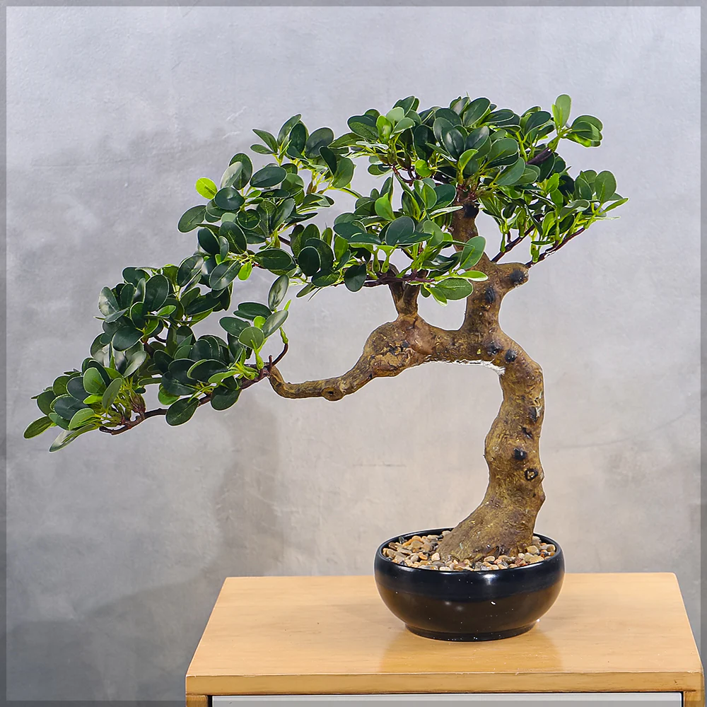 Artificial Potted Ficus Bonsai Plant - Image 8