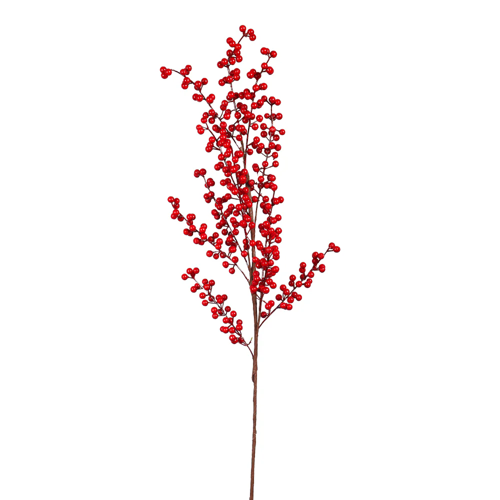 Artificial Single Red Berry Stem without Vase - Image 3