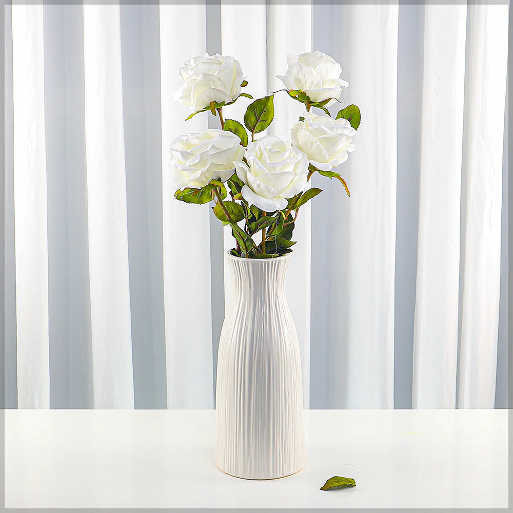 Artificial Rose Flower Single Stem ( without vase) - Image 4