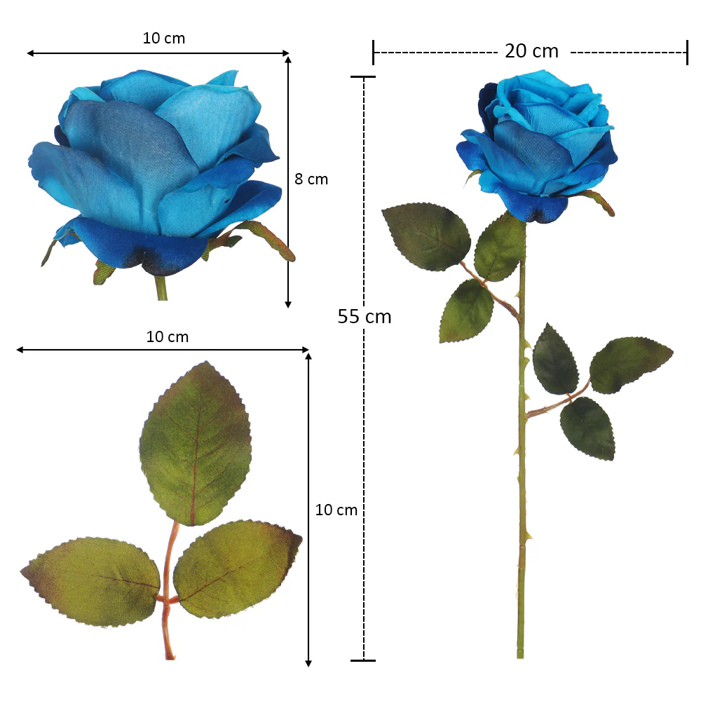 Artificial Rose Flower Single Stem ( without vase) - Image 8