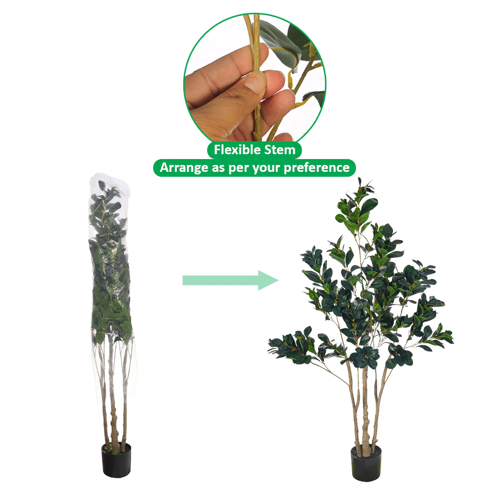 Artificial Rubber Plant - Image 3