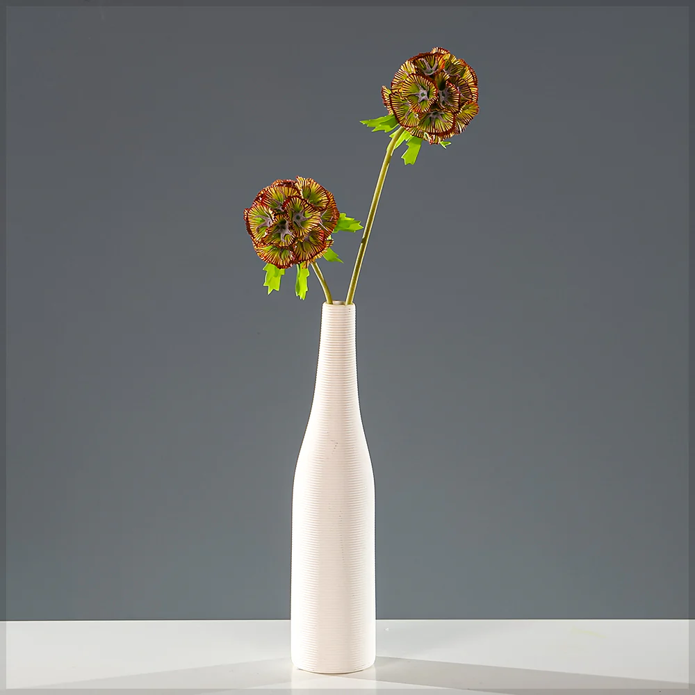 Artificial Scabiosa Pods Flower Stem - Image 8