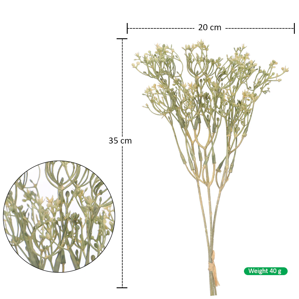 Artificial Sedum Bloom Flower Bunch(without vase) - Image 6