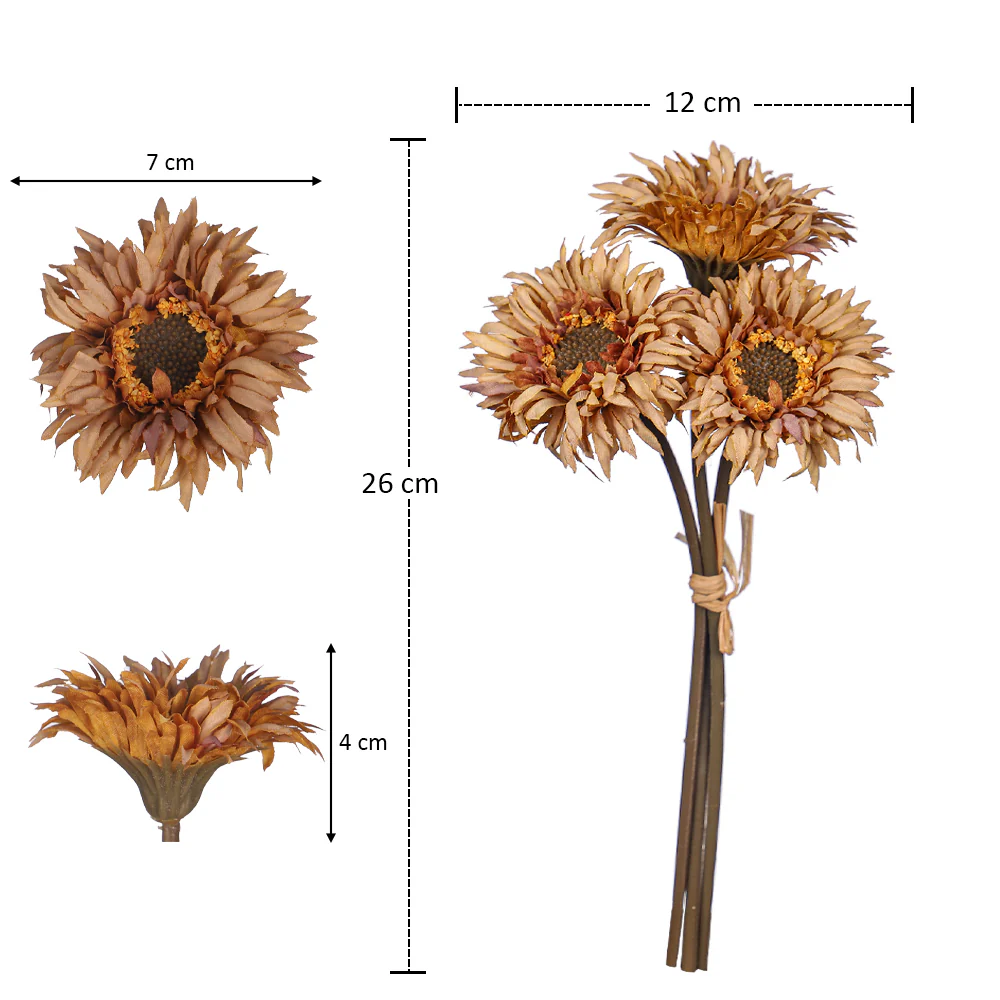 Artificial Silk Gerbera Flower Single Bunch - Image 13