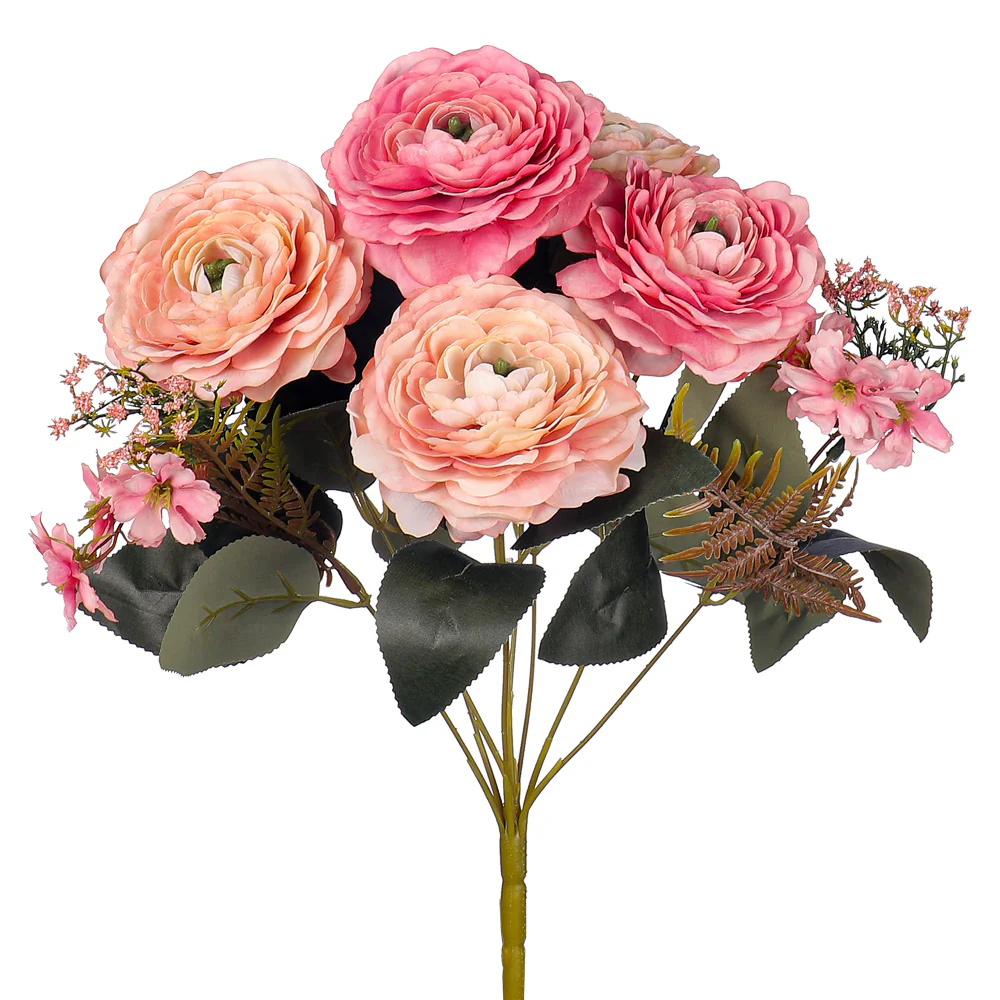 Artificial Silk Peony Flower Bouquet - Image 4