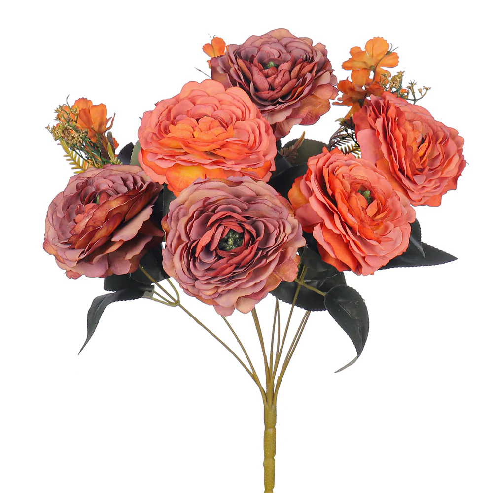 Artificial Silk Peony Flower Bouquet - Image 6