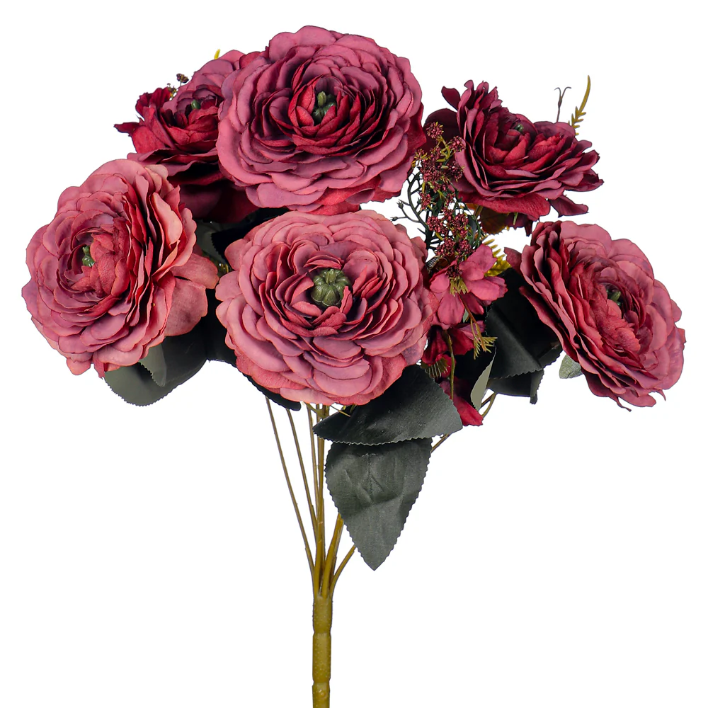 Artificial Silk Peony Flower Bouquet - Image 9