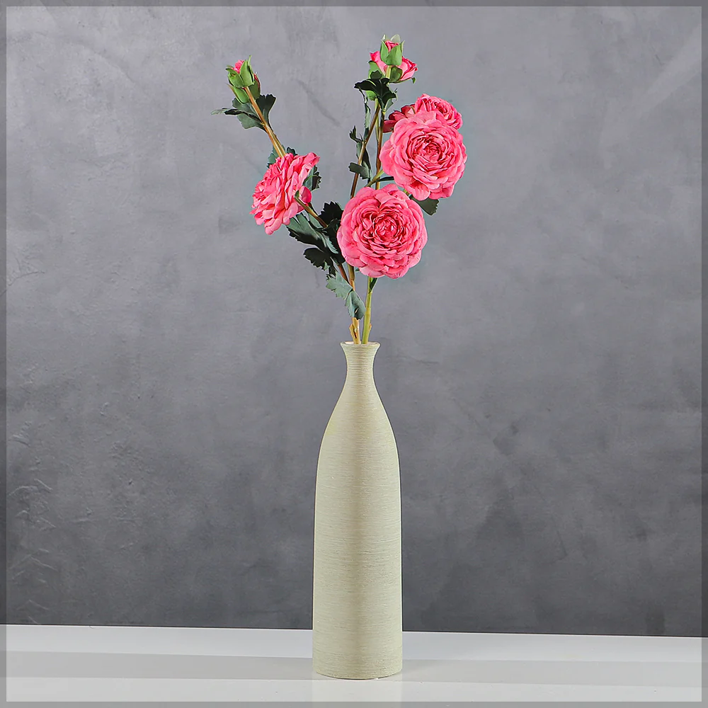 Artificial Silk Rose Flower Single Stem(without vase) - Image 5