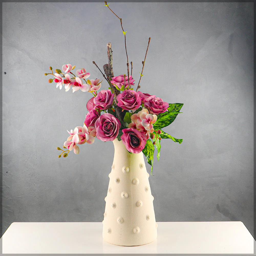 Artificial Silk Rose Flowers Single Bunch (without vase) - Image 16