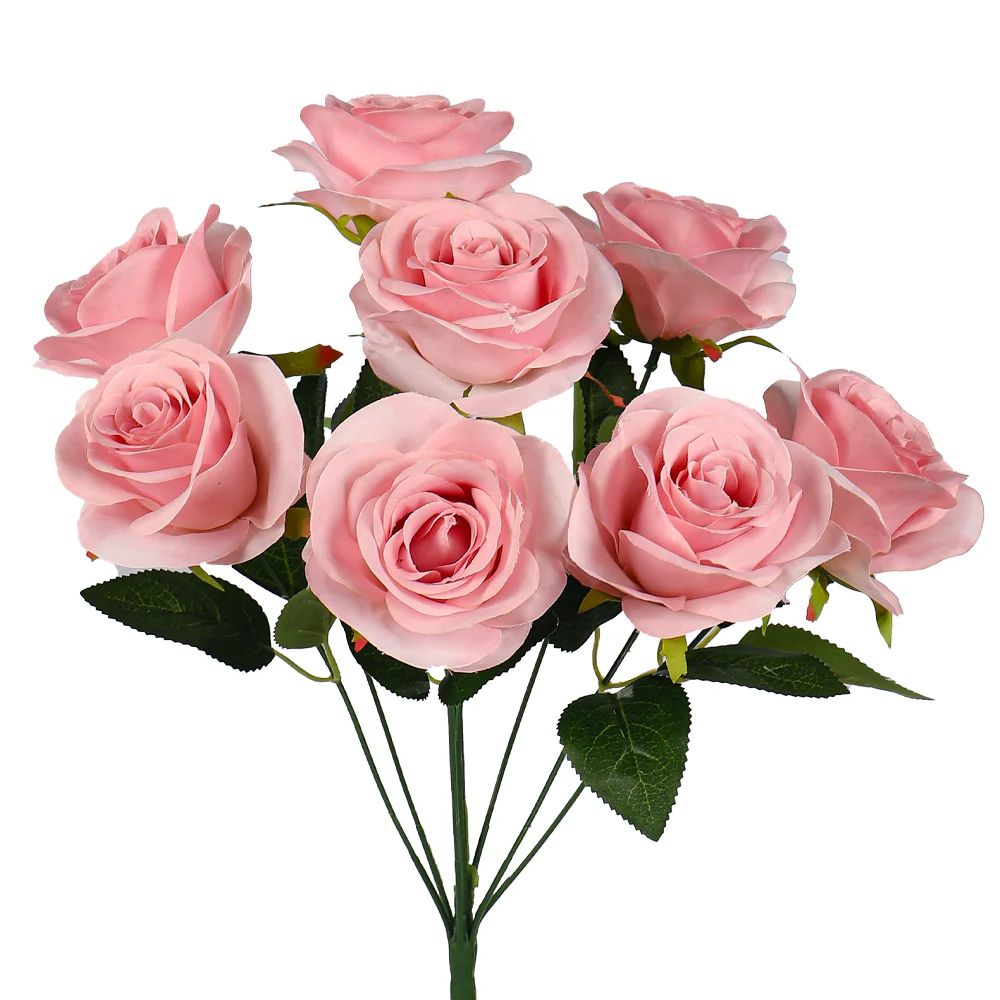 Artificial Silk Rose Flowers Single Bunch (without vase) - Image 55