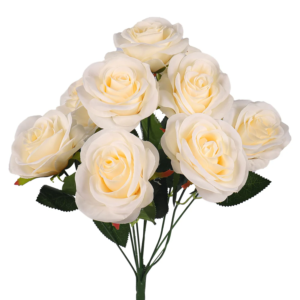 Artificial Silk Rose Flowers Single Bunch (without vase) - Image 67