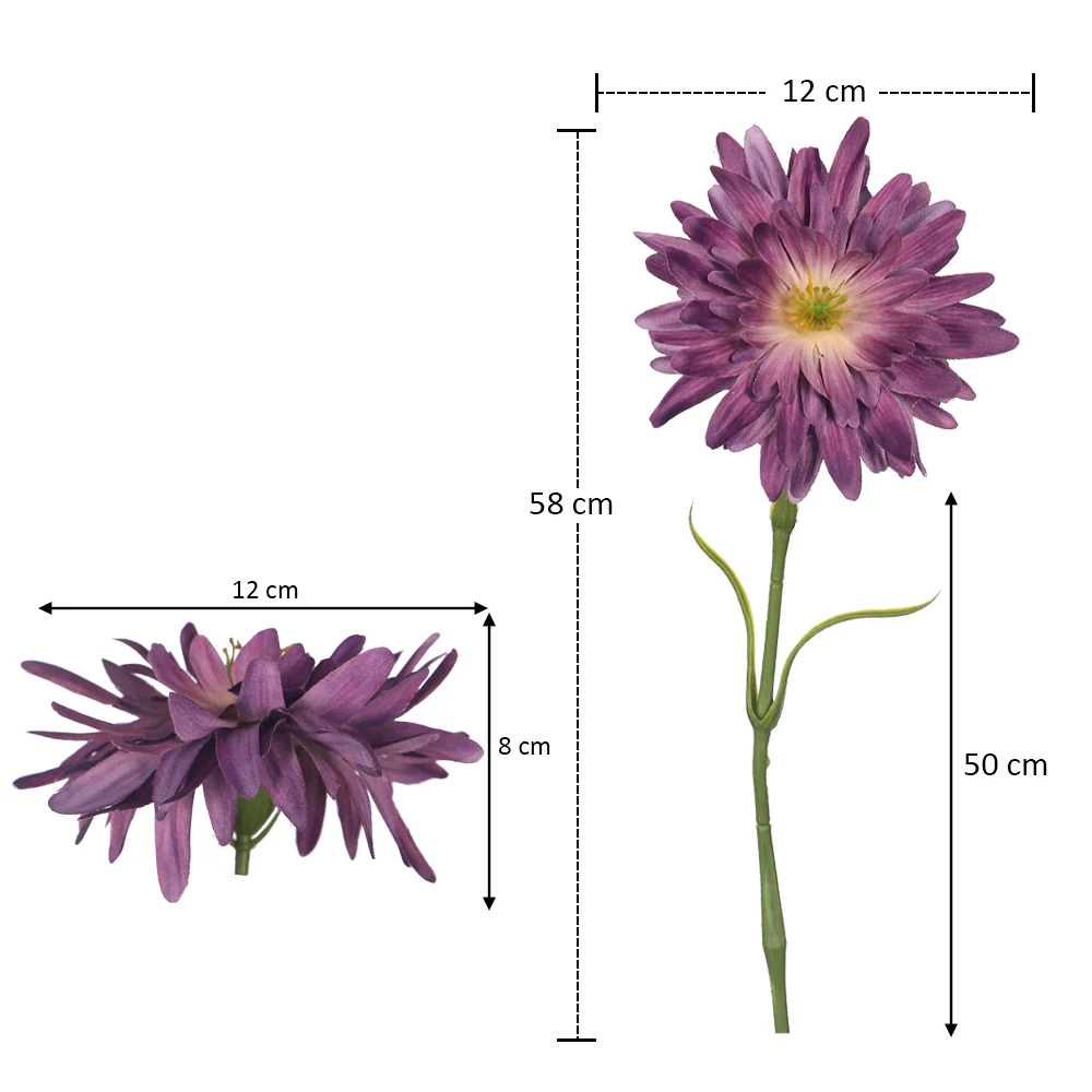Artificial Single Gerbera Stem(without vase) - Image 2