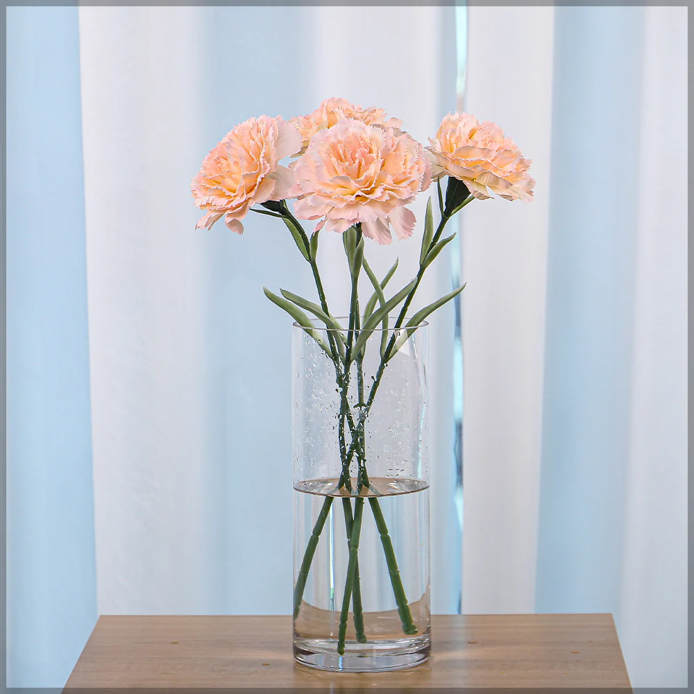 Artificial Single Stem Carnation Flowers(without glass vase) - Image 13