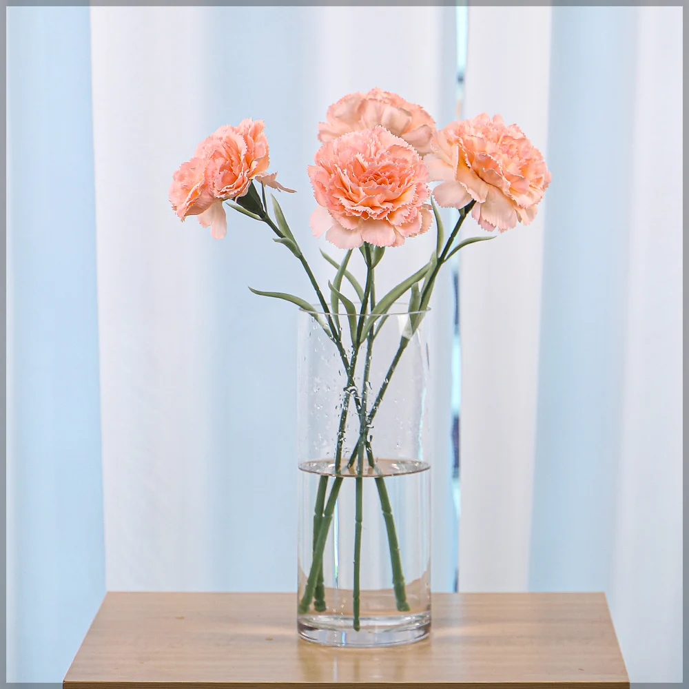 Artificial Single Stem Carnation Flowers(without glass vase) - Image 16