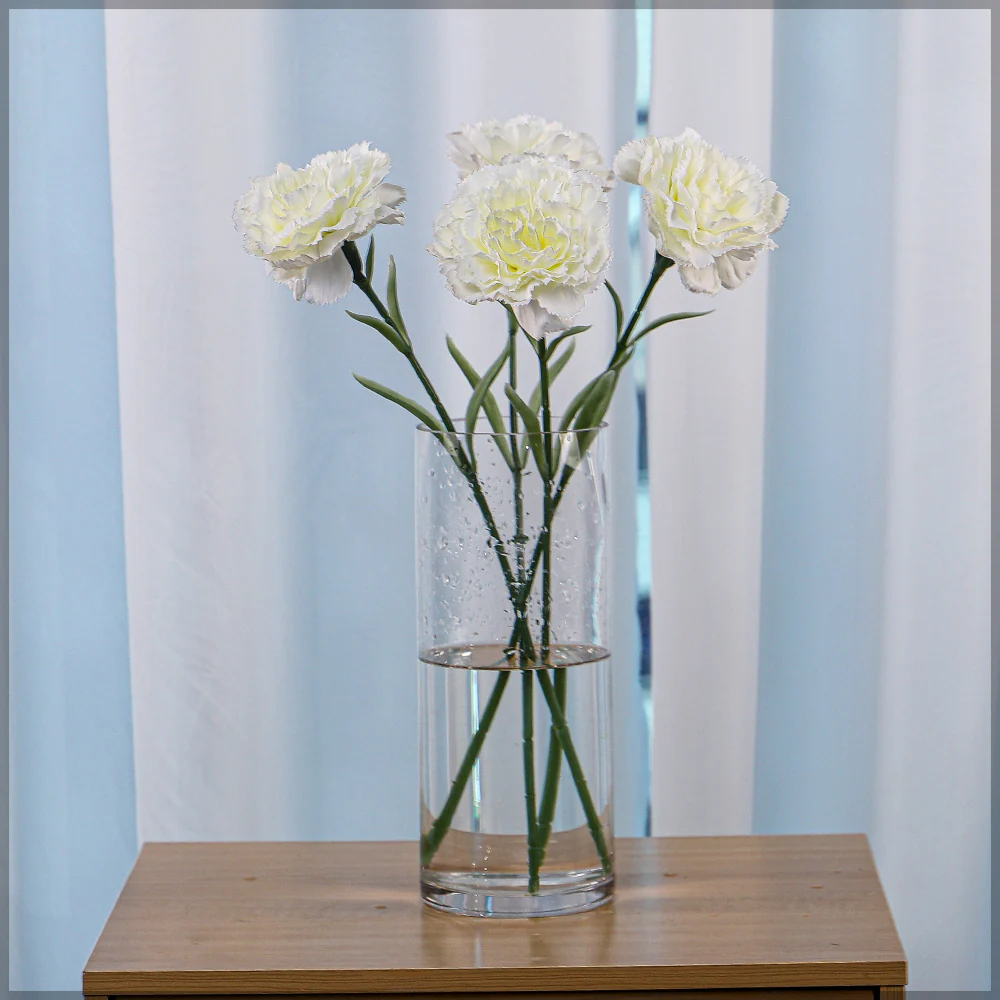 Artificial Single Stem Carnation Flowers(without glass vase) - Image 19