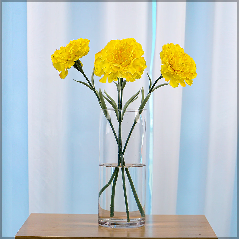 Artificial Single Stem Carnation Flowers(without glass vase) - Image 4