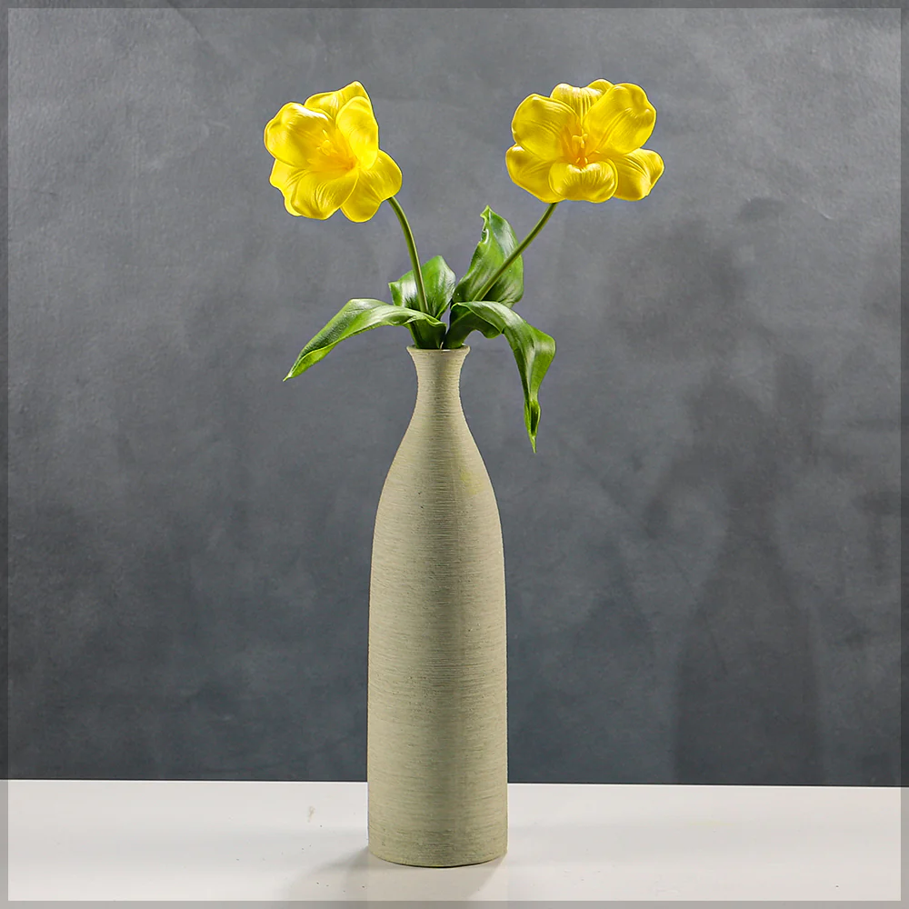 Vibrant Artificial Tulip Flower Single Stem(without vase) - Image 19