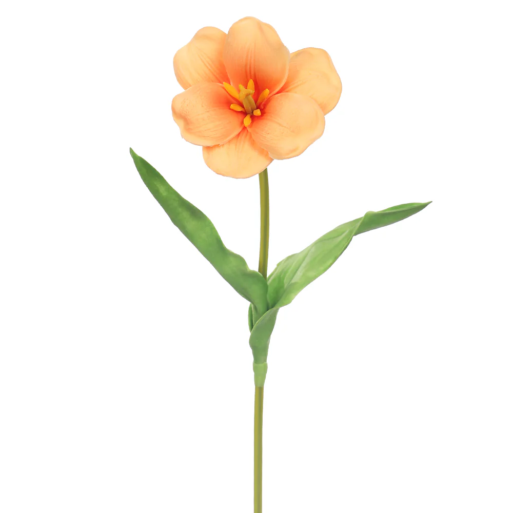 Vibrant Artificial Tulip Flower Single Stem(without vase) - Image 6