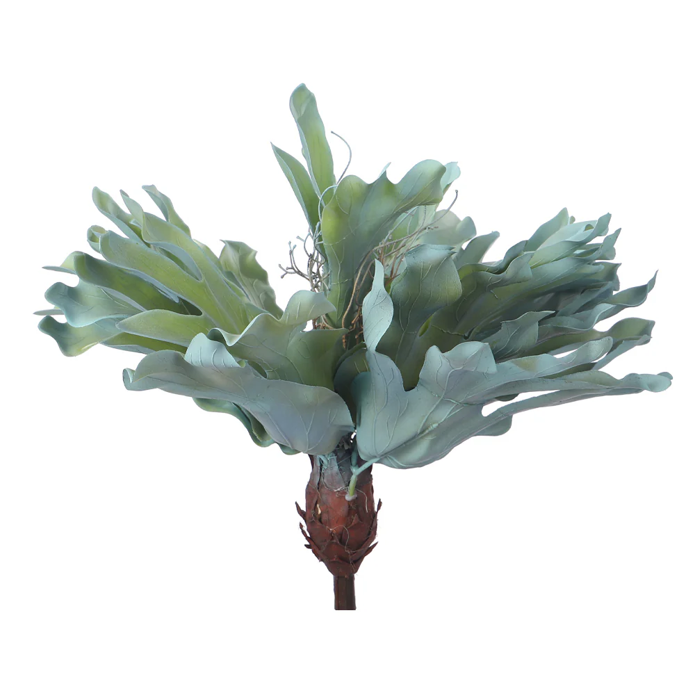 Artificial Staghorn Fern Plant Leaves - Image 3