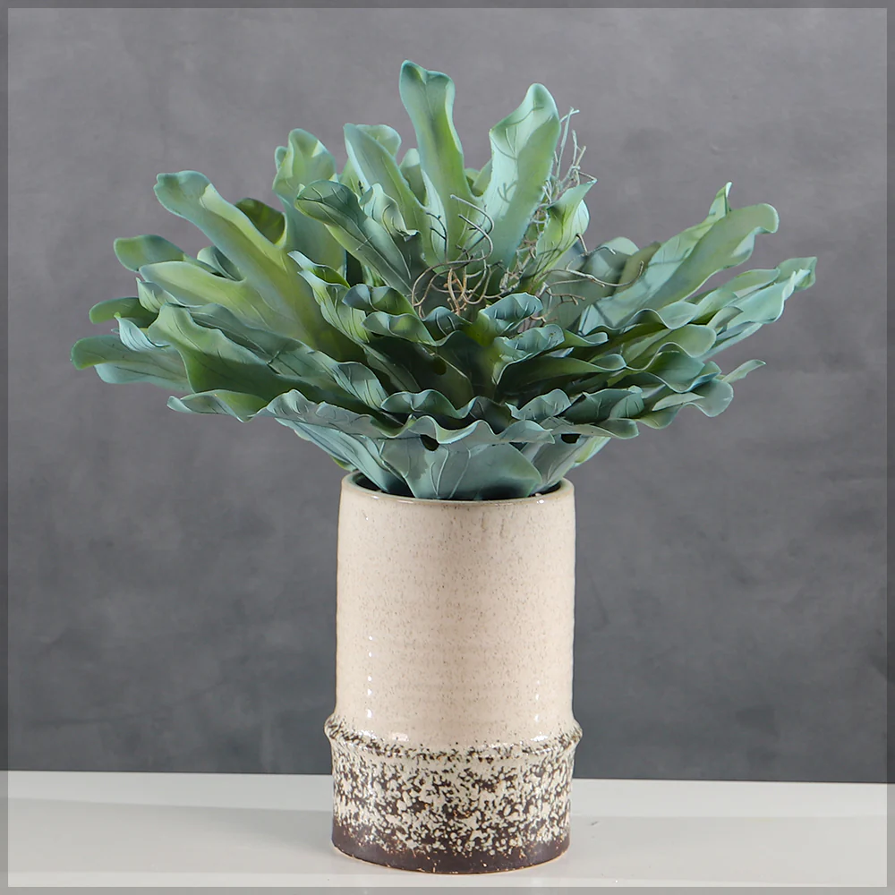 Artificial Staghorn Fern Plant Leaves - Image 4
