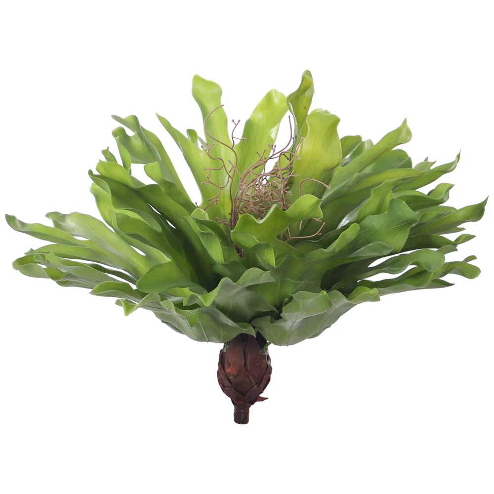 Artificial Staghorn Fern Plant Leaves - Image 7