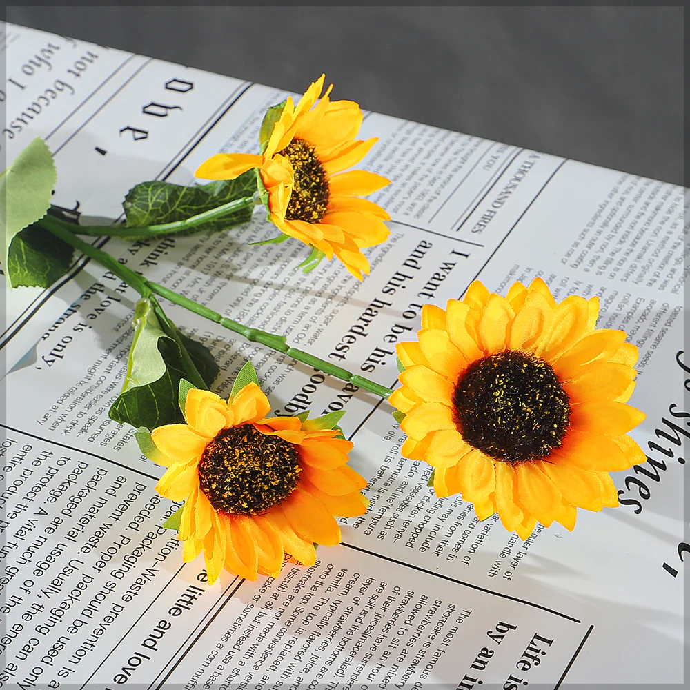 Artificial Sunflower Single Stem(without vase) - Image 3