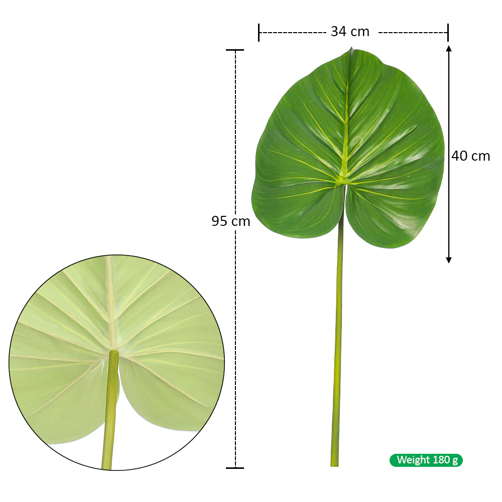 Artificial  Taro  Leaf(without vase) - Image 2