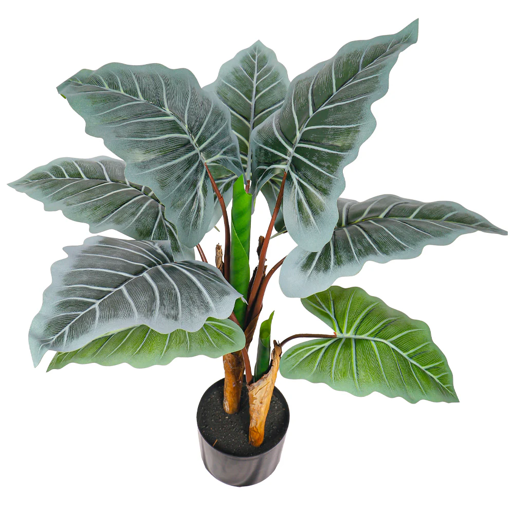 Artificial Taro Plant 70cm High - Image 4